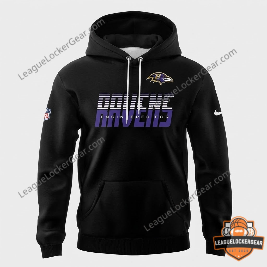 Baltimore Ravens Engineered for Ravens Hoodie - League Locker Gear