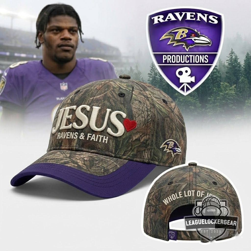 Baltimore Ravens I Love Jesus Camo Hoodie - LeagueLockerGear