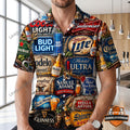 Beer Brand Drinking Hawaiian Shirt - LeagueLockerGear