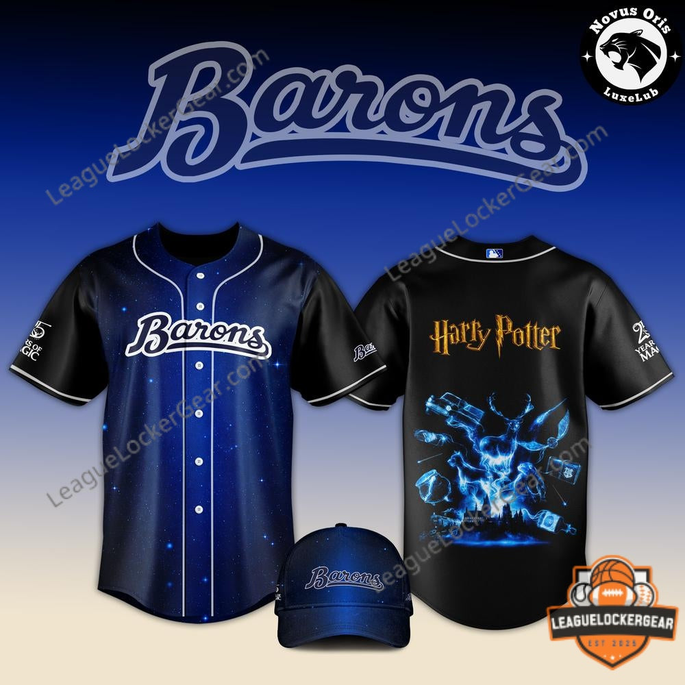 Birmingham Barons x Harry Potter 2026 Baseball Jersey And Cap - LeagueLockerGear