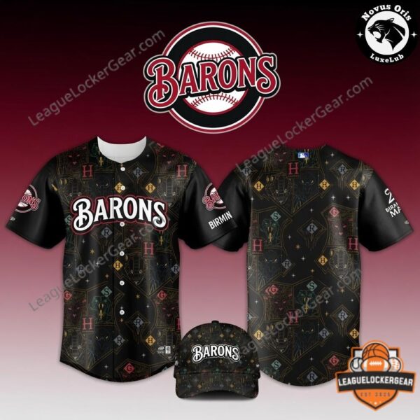 Birmingham Barons x Harry Potter 2026 Baseball Jersey And Cap - LeagueLockerGear