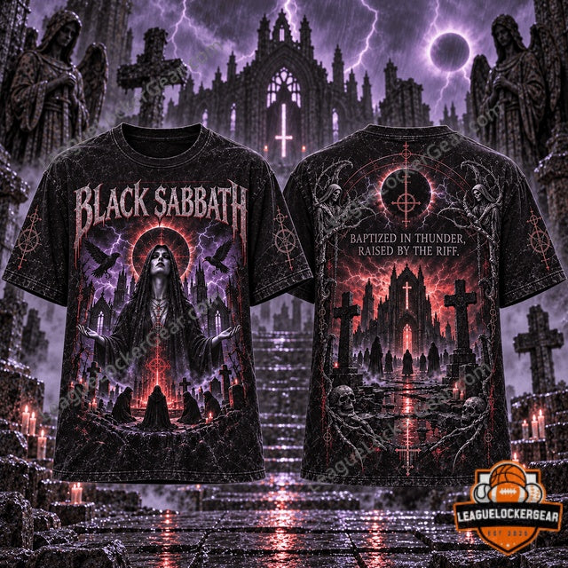 Black Sabbath Baptized in Thunder Halloween 2026 T-Shirt