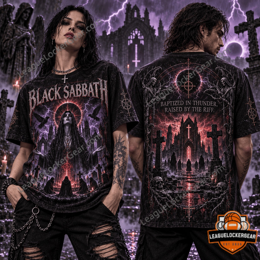Black Sabbath Baptized in Thunder Halloween 2026 T-Shirt