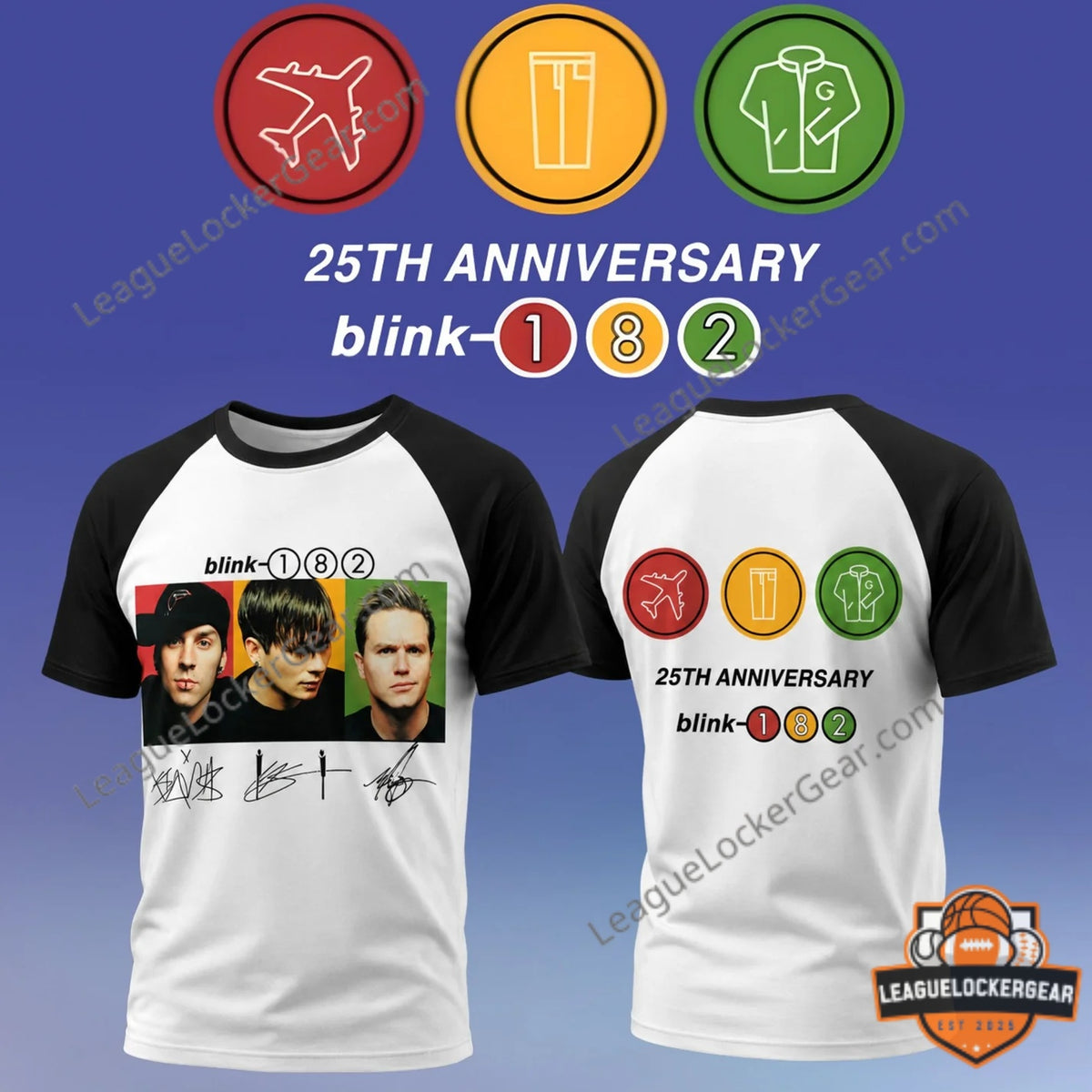 blink-182 25th Anniversary T-Shirt - LeagueLockerGear