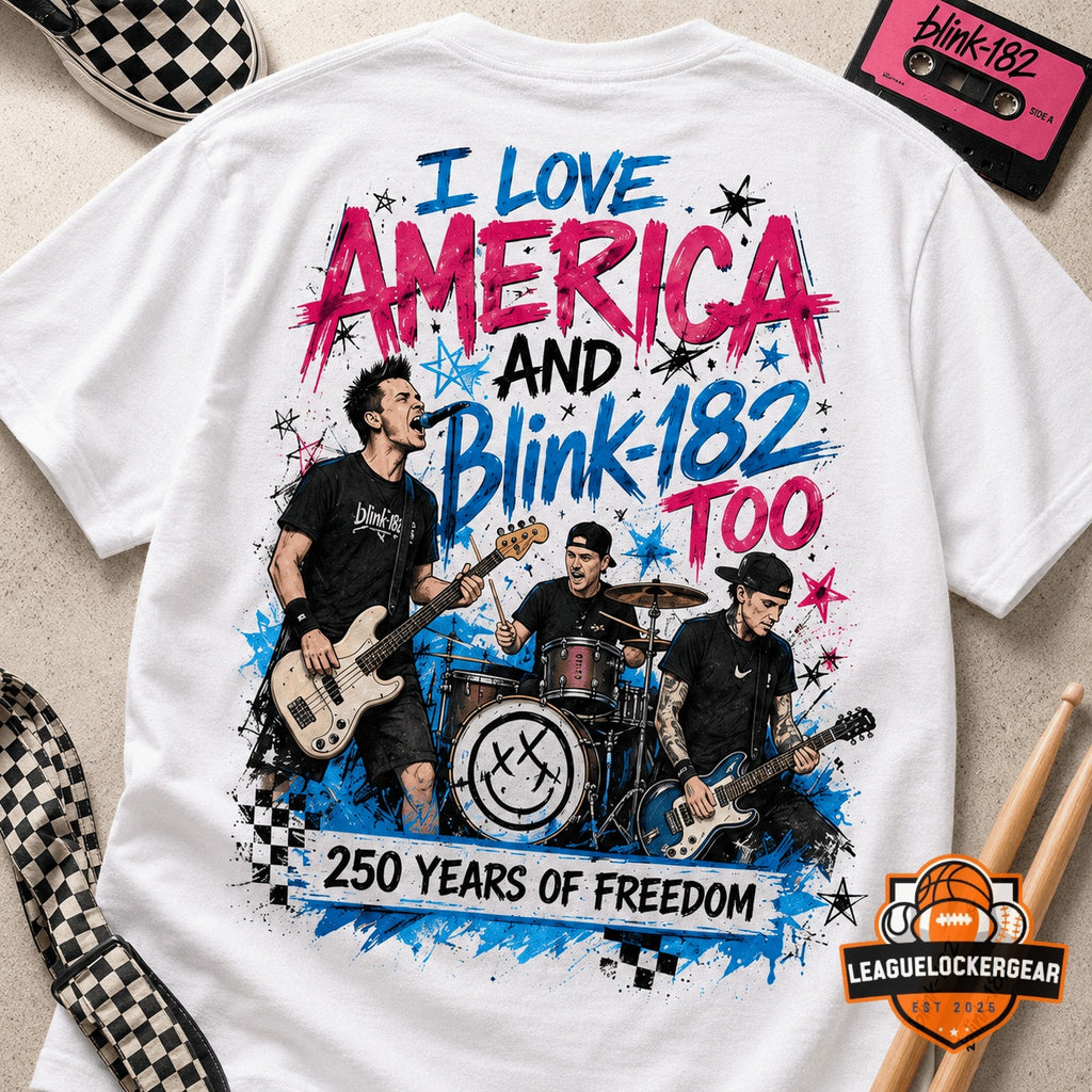 Blink-182 America 250th Anniversary T-Shirt - LeagueLockerGear