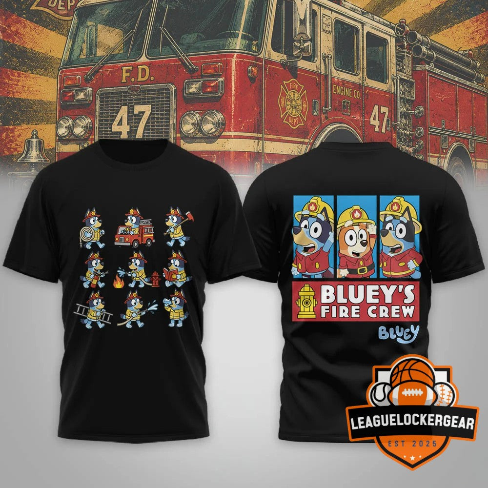 Bluey Fire Crew T-Shirt - LeagueLockerGear