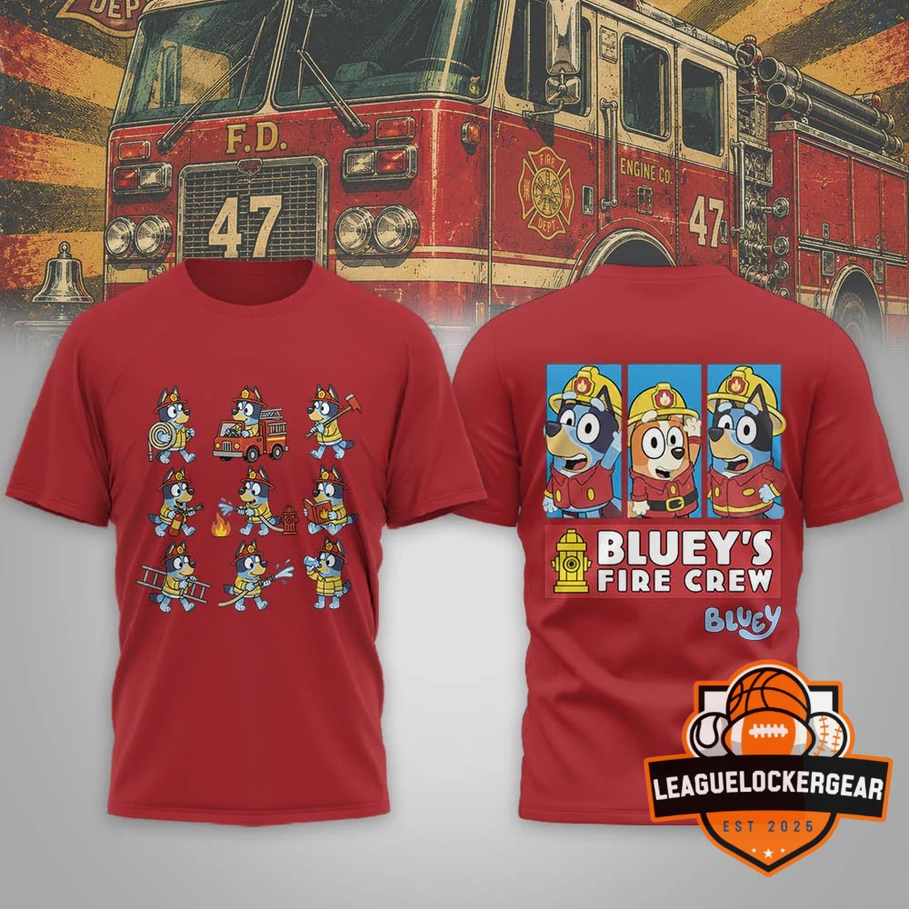 Bluey Fire Crew T-Shirt - LeagueLockerGear