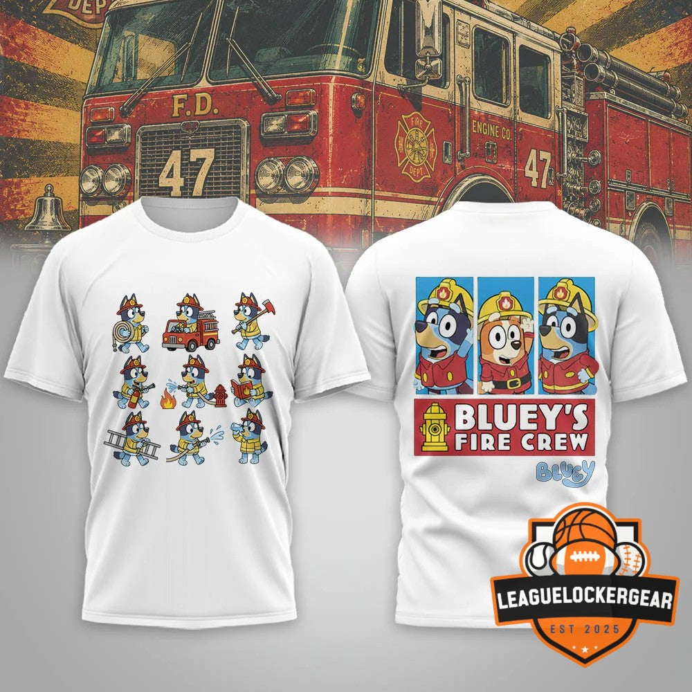 Bluey Fire Crew T-Shirt - LeagueLockerGear