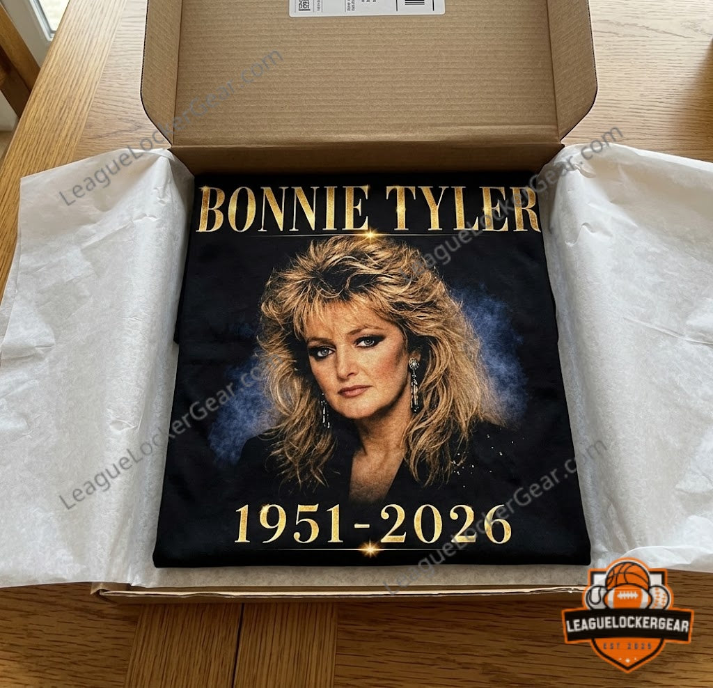 Bonnie Tyler Memorial Tribute 2026 T-Shirt - LeagueLockerGear
