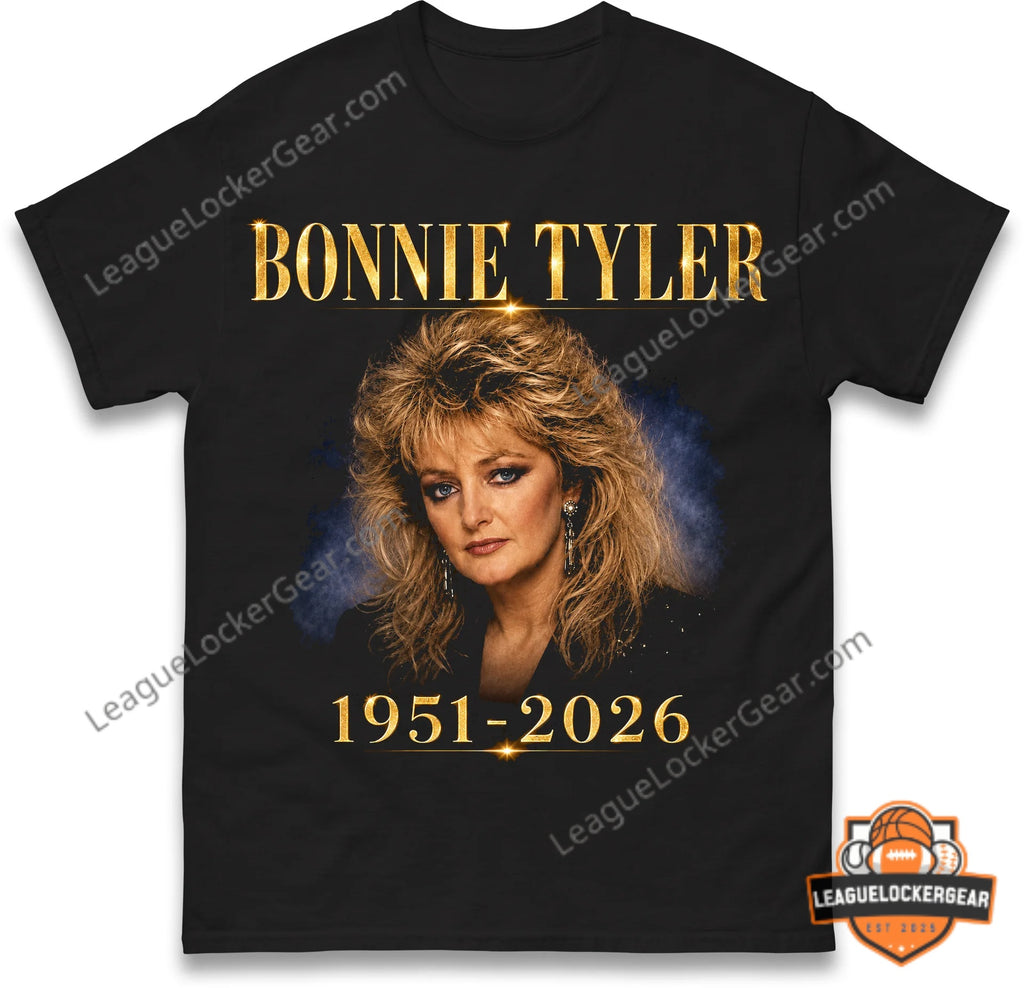 Bonnie Tyler Memorial Tribute 2026 T-Shirt - LeagueLockerGear