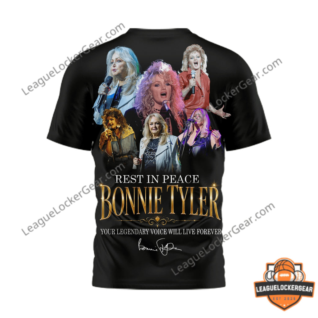 Bonnie Tyler Rest In Peace 1951-2026 Memorial Tribute T-Shirt - LeagueLockerGear