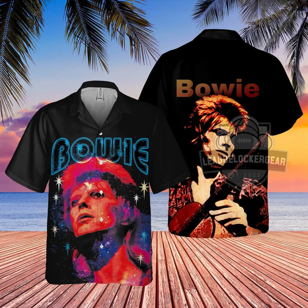 Bowie Iconic Art Hawaiian Shirt - LeagueLockerGear