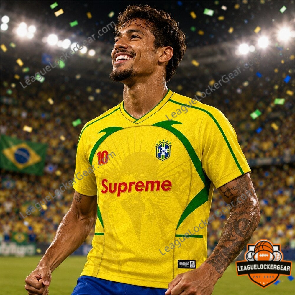 Brazil x Supreme FIFA World Cup 2026 Soccer Jersey - LeagueLockerGear