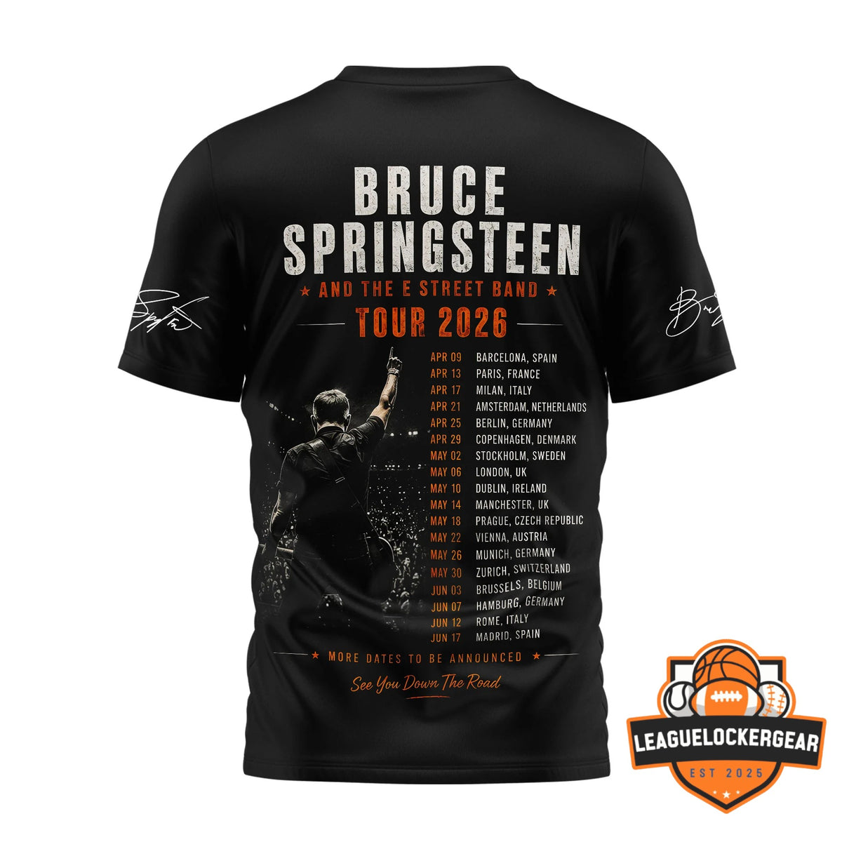 Bruce Springsteen and The E Street Band Tour 2026 T-Shirt - LeagueLockerGear
