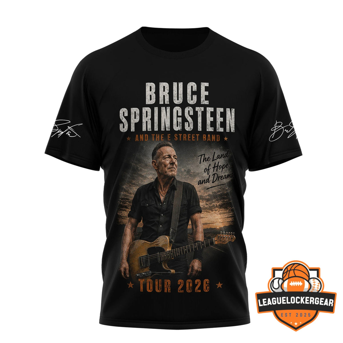 Bruce Springsteen and The E Street Band Tour 2026 T-Shirt - LeagueLockerGear