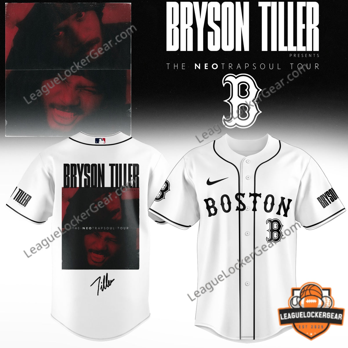 Bryson Tiller The NeotrapSoul Tour All Team MLB Baseball Jersey - LeagueLockerGear