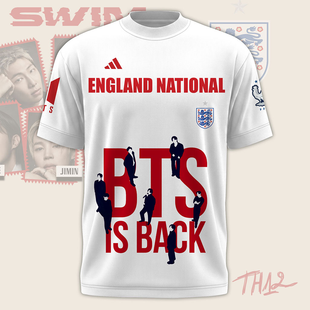 BTS Is Back x England World Cup 2026 T-Shirt - LeagueLockerGear