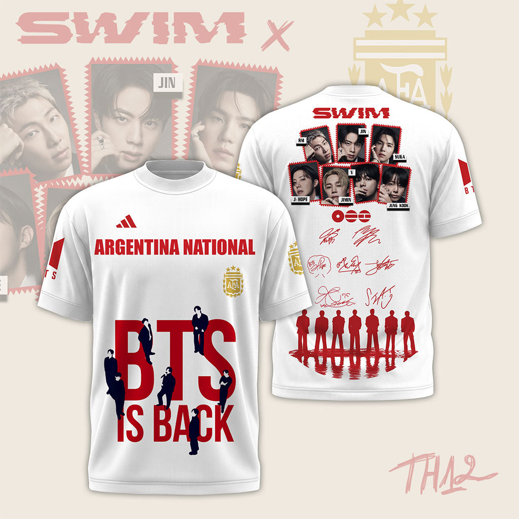 BTS Is Back x Argentina World Cup 2026 T-Shirt - LeagueLockerGear