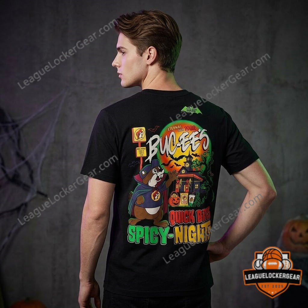Buc-ee's Quick Bits Spooky Nights Halloween T-Shirt - LeagueLockerGear