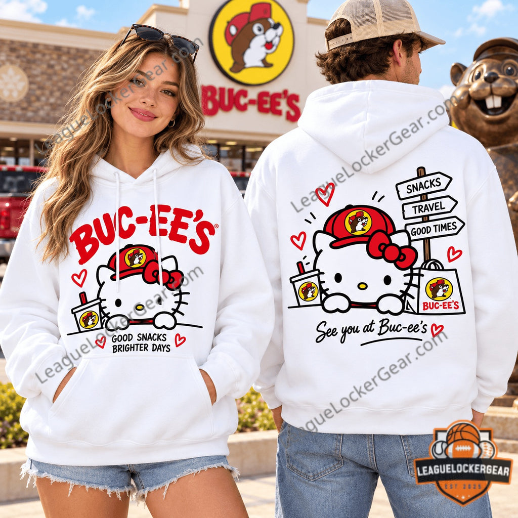 Buc-ee's Hello Kitty Good Snacks Brighter Days Hoodie
