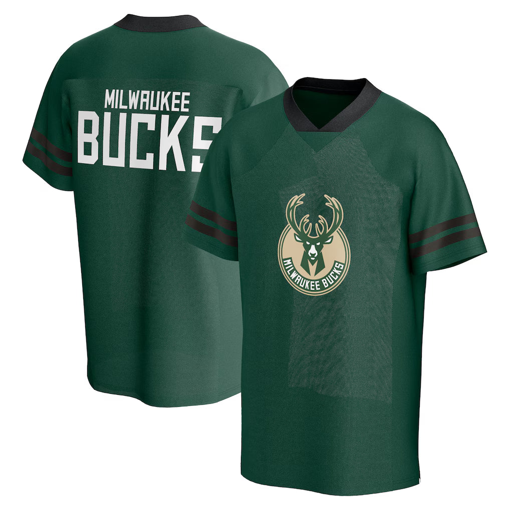 Milwaukee Bucks Short-Sleeve Fashion Jersey - Fear The Deer - LeagueLockerGear