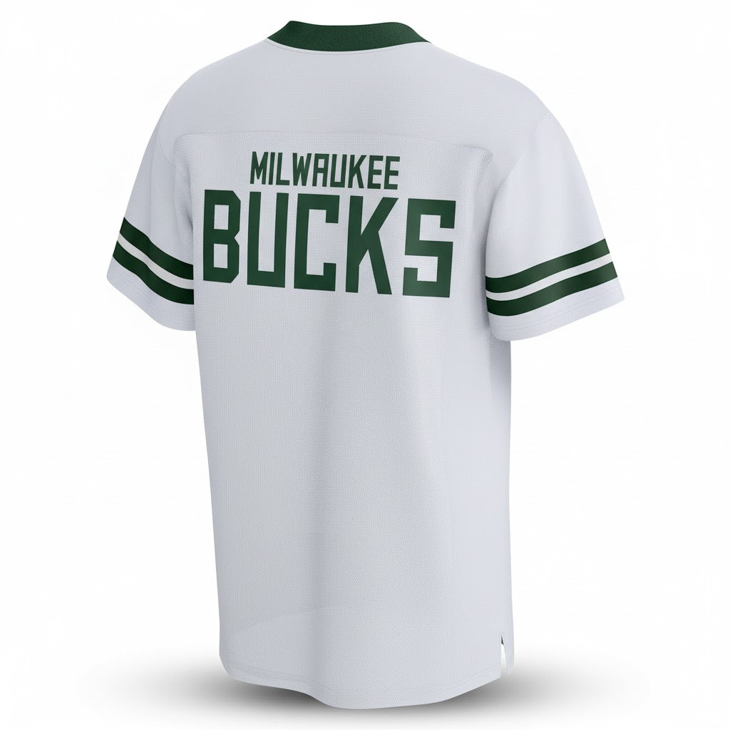 Milwaukee Bucks Short-Sleeve Fashion Jersey - Fear The Deer - LeagueLockerGear