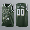 Milwaukee Bucks Custom Christmas Basketball Jersey – Exclusive Personalized Holiday Edition 2025 - LeagueLockerGear