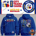 Buffalo Bills and Buffalo Sabres "Your City Your Teams Your Cause" Hoodie - LeagueLockerGear