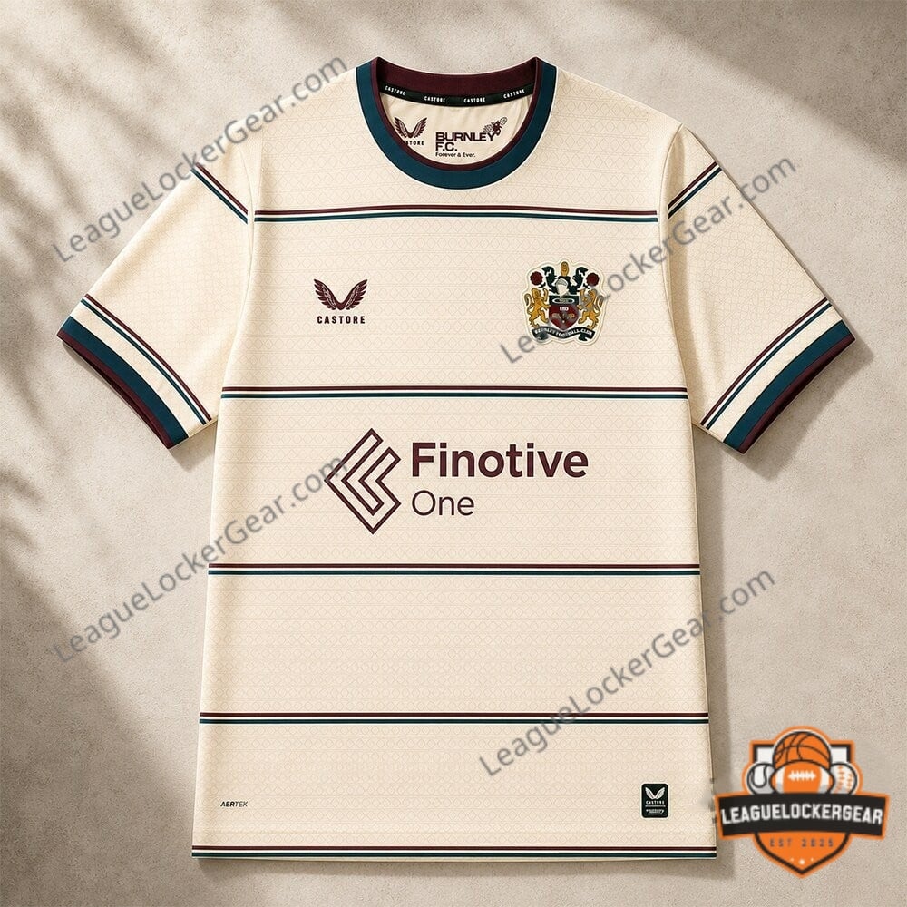 JJ Watt Burnley Football Club 2026-27 Away Kit Football Jersey - LeagueLockerGear