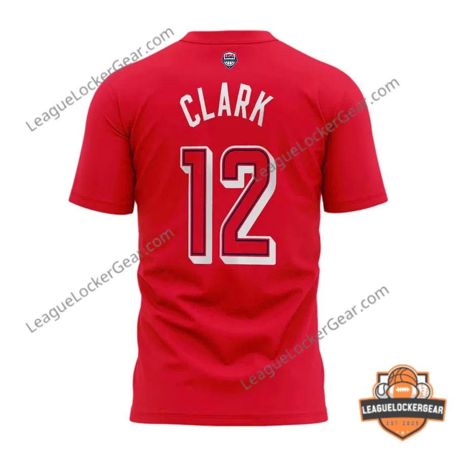 Caitlin Clark USA Basketball Tribute T-Shirt | League Locker Gear