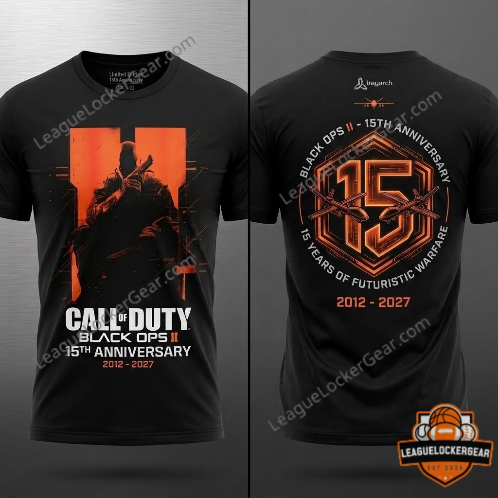 Call of Duty Black Ops II 15th Anniversary 2012-2027 T-Shirt - LeagueLockerGear
