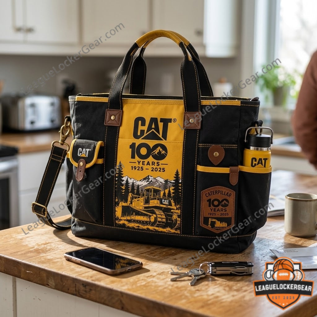 Caterpillar 100th Anniversary Tote Bag