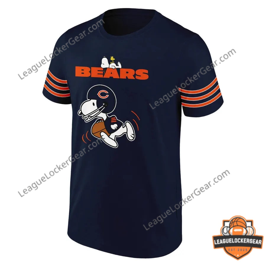 Chicago Bears Peanuts Kids Game 2026 T-Shirt | League Locker Gear