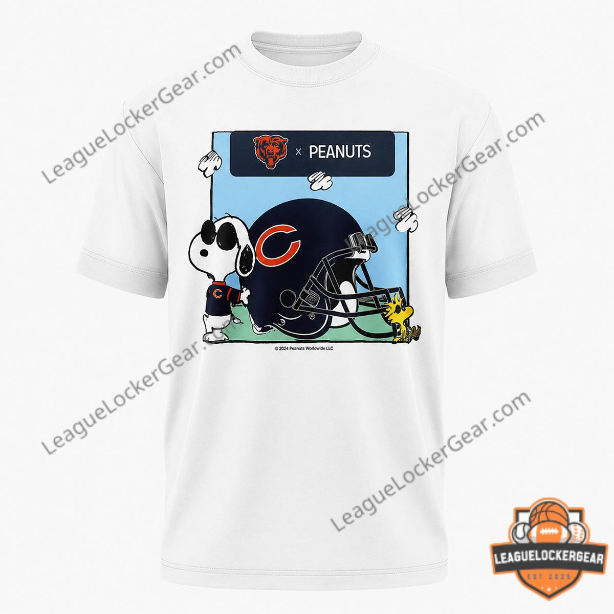 Chicago Bears Peanuts Snoopy Bears Win T-Shirt