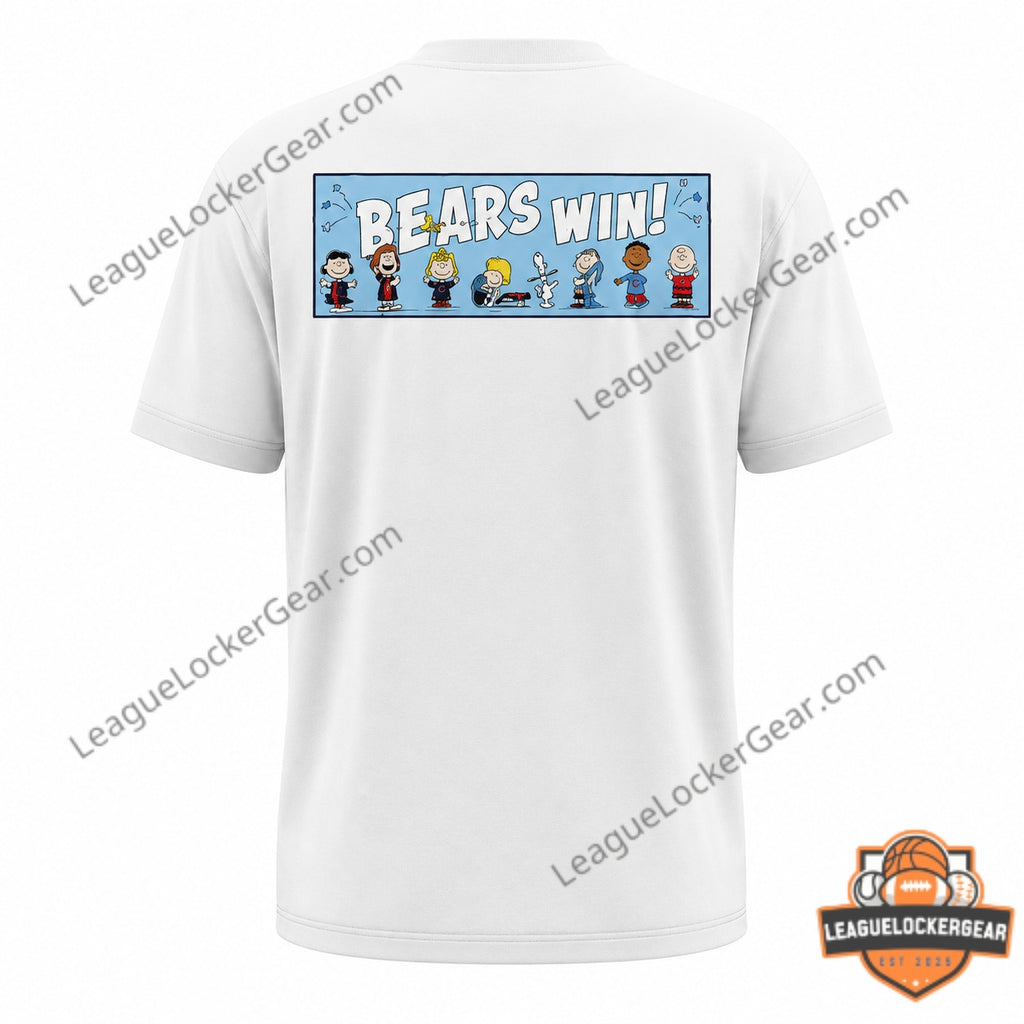 Chicago Bears Peanuts Snoopy Bears Win T-Shirt