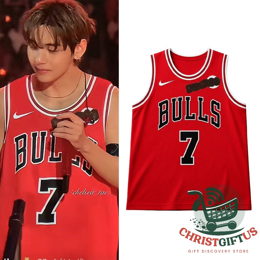 Chicago Bulls BTS Taehyung V Day 2 Jersey