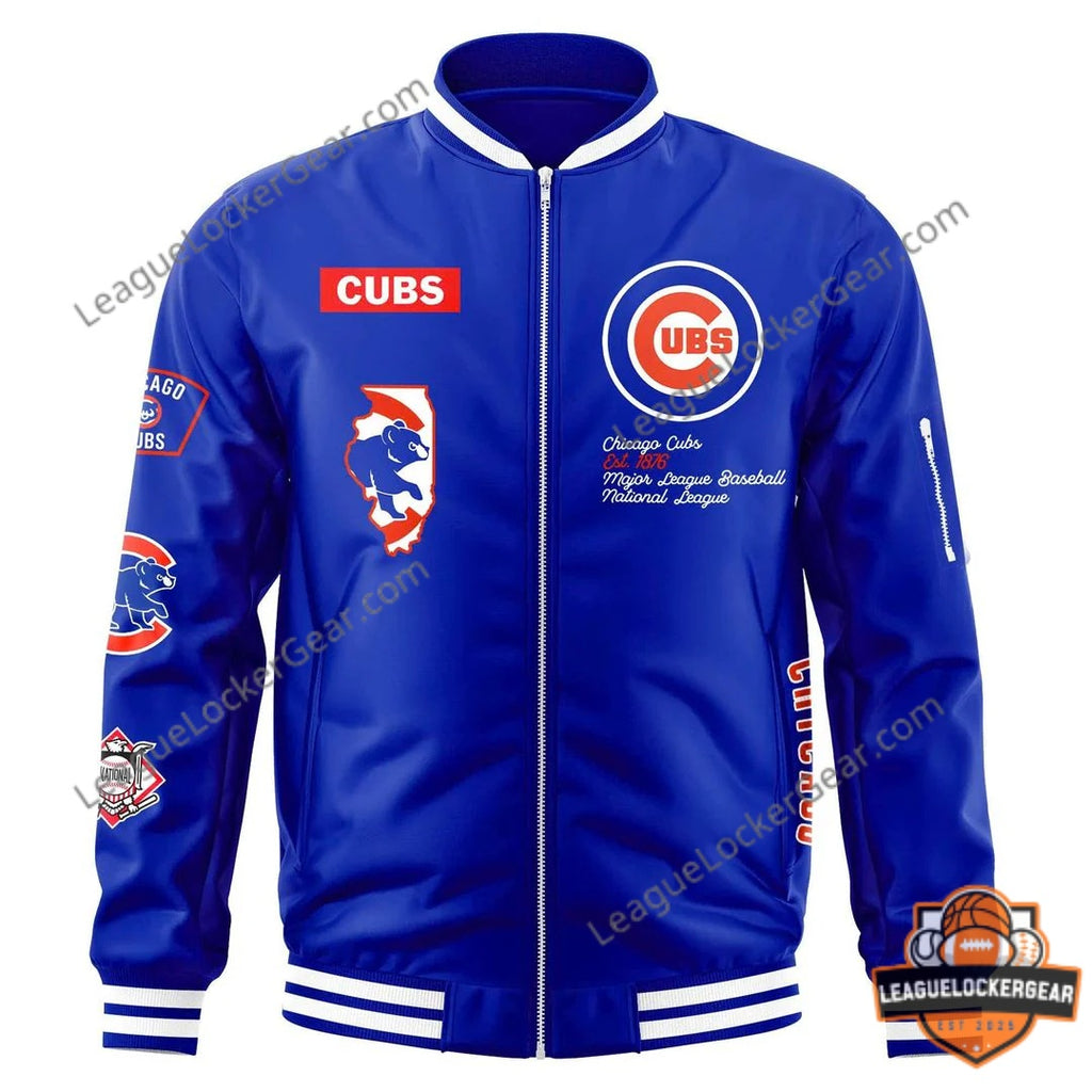 CM Punk Chicago Cubs Blue Varsity Jacket - LeagueLockerGear