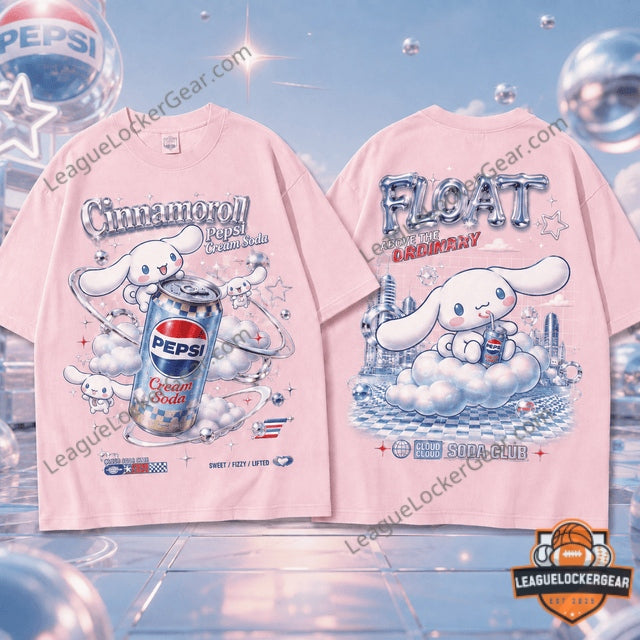 Cinnamoroll Pepsi Cream Soda Float T-Shirt - League Locker Gear