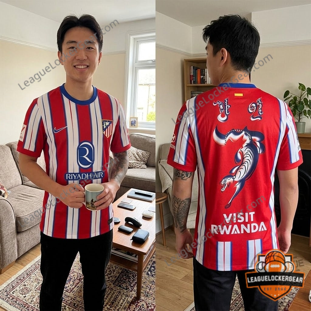 Atletico Madrid Over the Pitch Hyeokpil Soccer Jersey - LeagueLockerGear