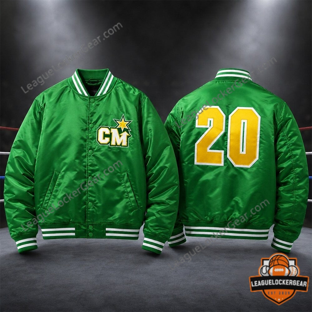 CM Punk SummerSlam 20 Years North Stars Bomber Jacket - LeagueLockerGear