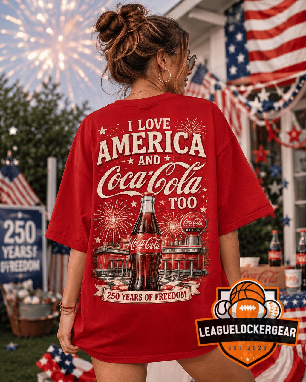 Coca-Cola America 250th Anniversary T-Shirt - LeagueLockerGear