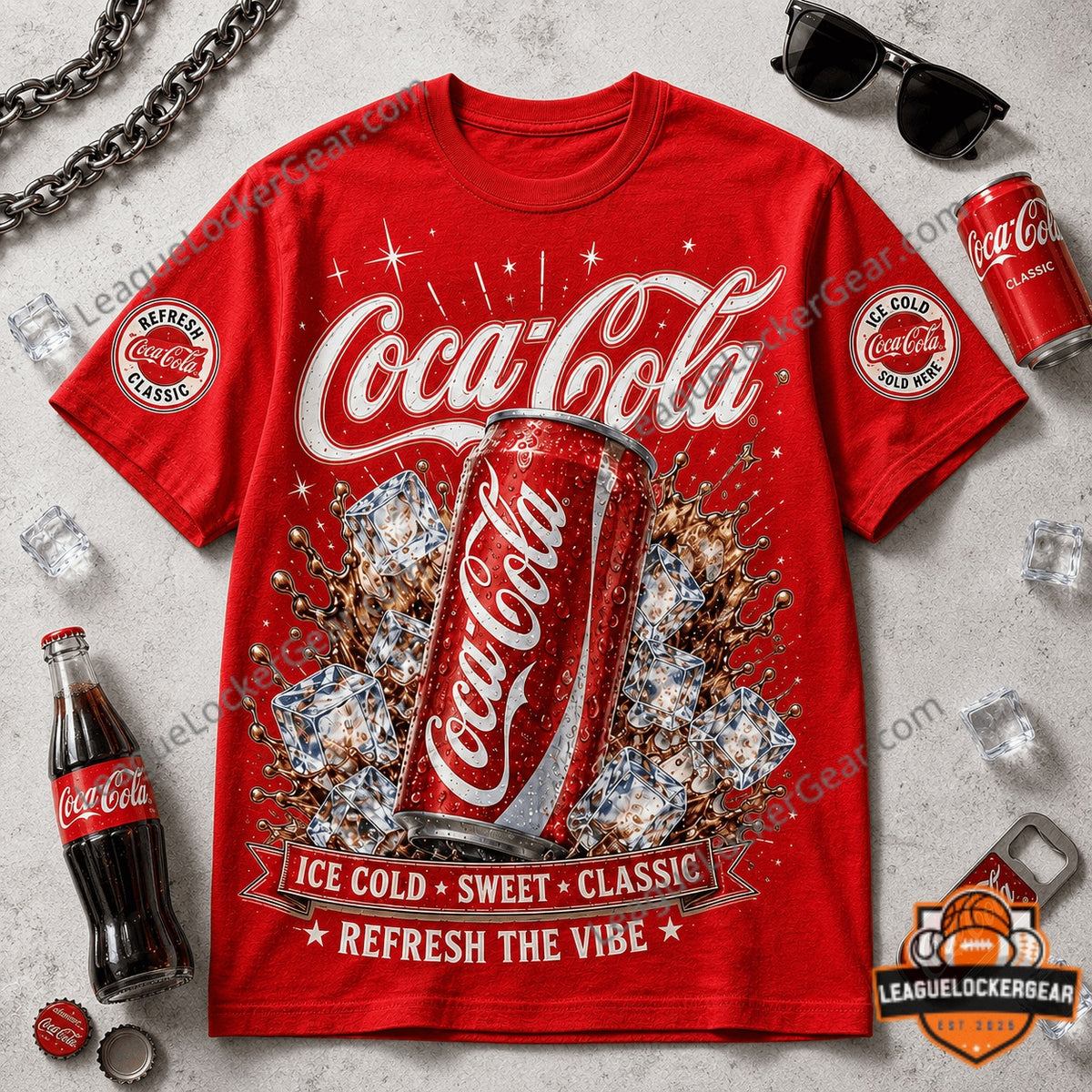 Coca-Cola Refresh The Vibe 3D T-Shirt - LeagueLockerGear