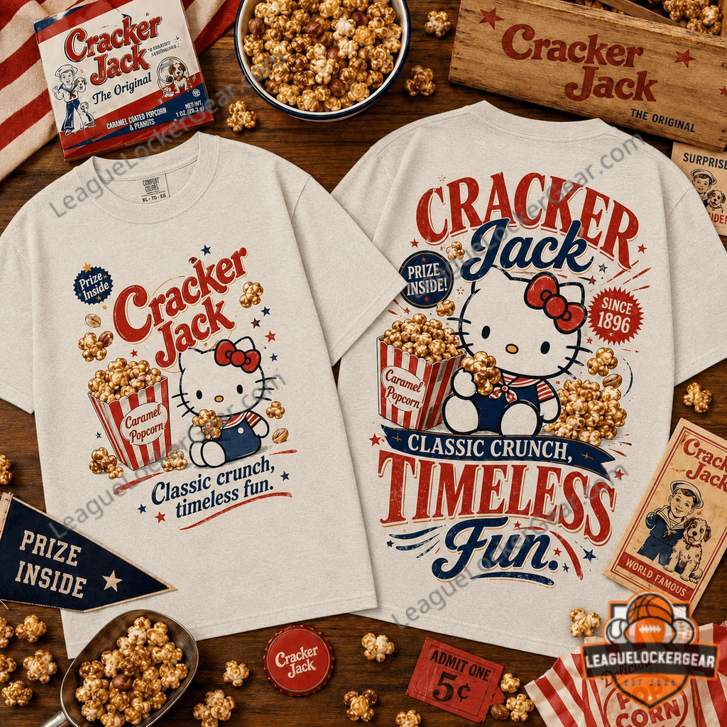 Cracker Jack Hello Kitty Classic Crunch Timeless Fun T-Shirt