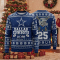 Dallas Cowboys Ugly Christmas Sweater 2025 – NFL Holiday Festive Knit Pullover - LeagueLockerGear