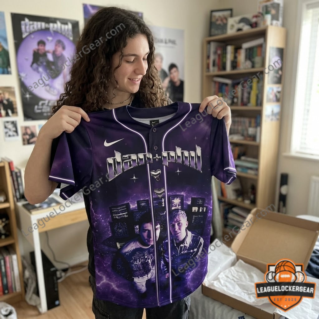 Dan and Phil The Hard Launch World Tour Baseball Jersey - LeagueLockerGear