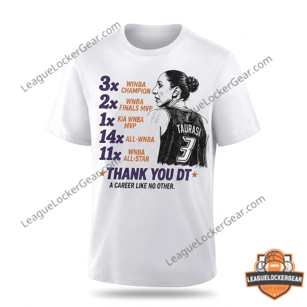 Diana Taurasi Phoenix Mercury Career Tribute Achievements T-Shirt