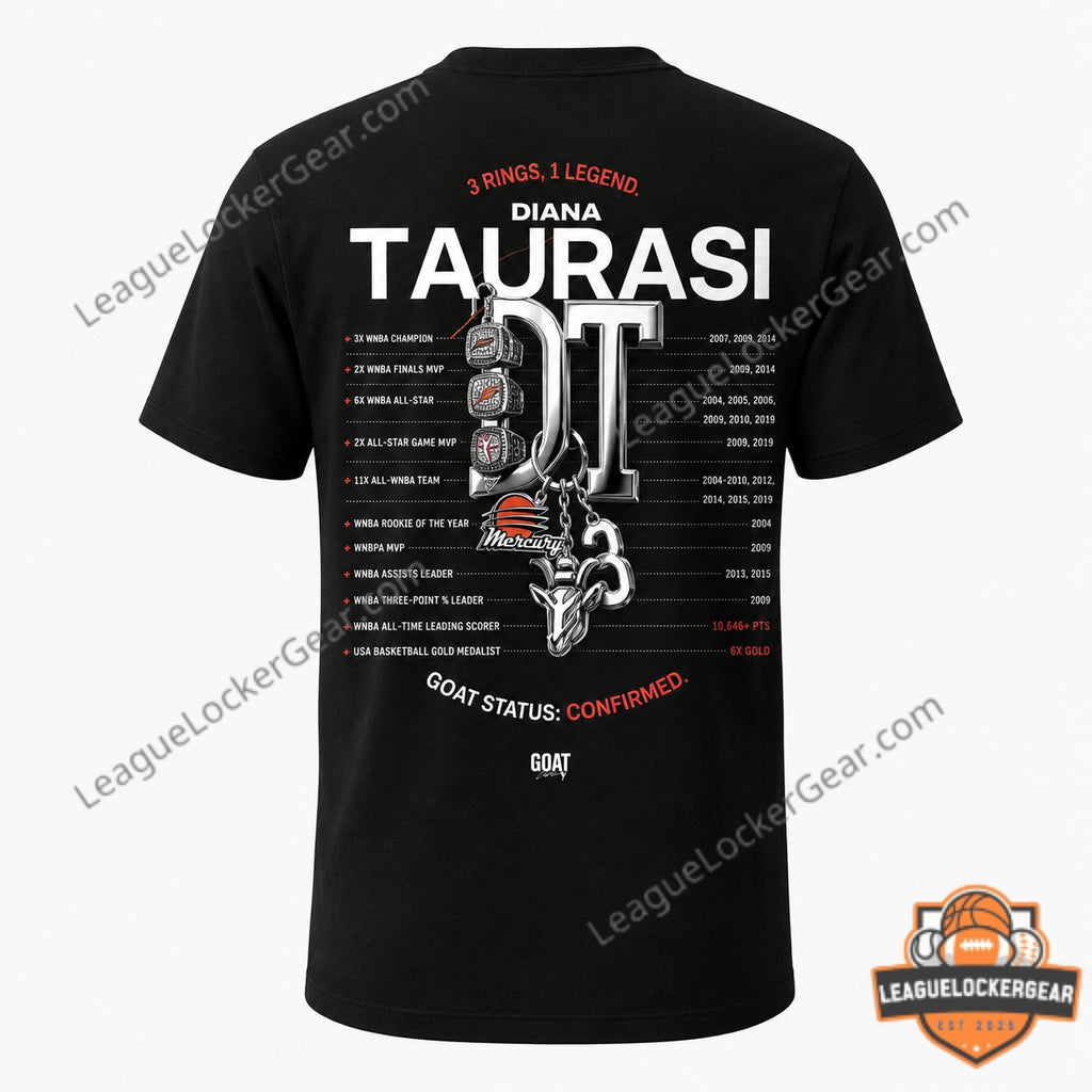 Diana Taurasi Phoenix Mercury Ring of Honor 20 Years of Greatness T-Sh
