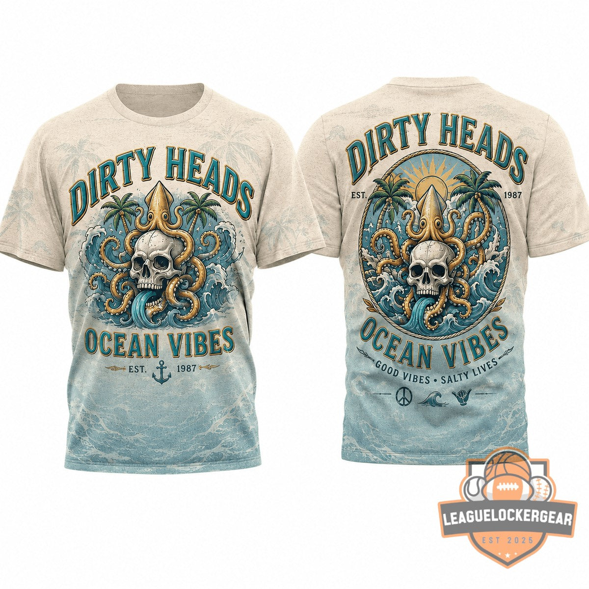 Dirty Heads Ocean Vibes Est. 1987 T-Shirt - LeagueLockerGear