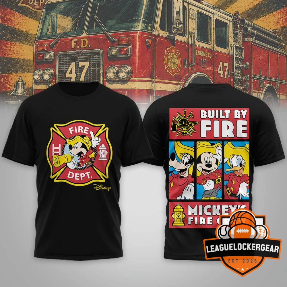 Disney Mickey Mouse Firefighter T-Shirt - LeagueLockerGear