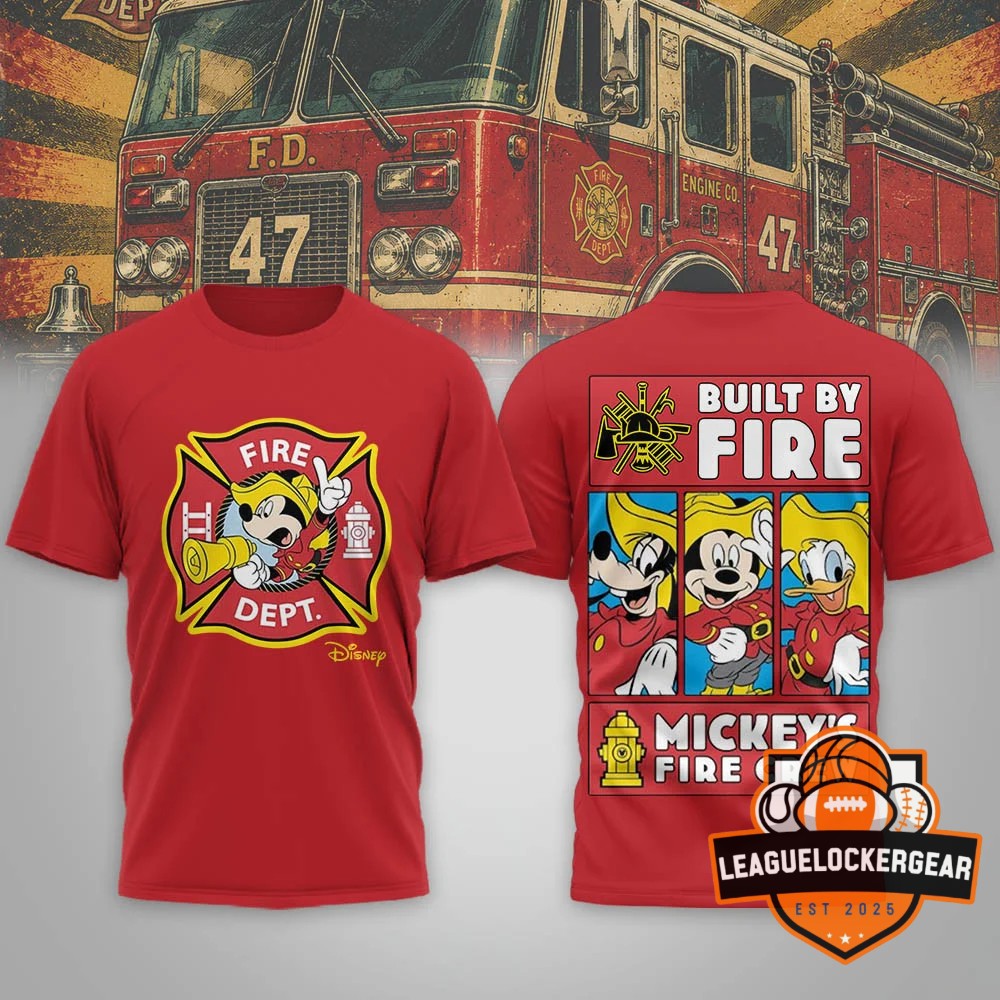 Disney Mickey Mouse Firefighter T-Shirt - LeagueLockerGear